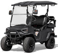 51.2V Electric Utility Golf Cart, 4-Seater, 20 MPH & 40-Mile Range, 5kW Motor, LCD Display, Rear Storage, Ages 16+, Matte Black