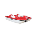Adjustable 5-Seat Pedal Boat, Red/White