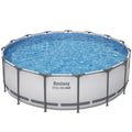 Steel Pro MAX 15' x 48" Above Ground Pool Set, 4231 Gal, Outdoor Family Pool, Puncture & Corrosion Resistant, w/ Filter Pump, Ladder & Cover