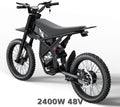 2000W Electric Dirt Bike for Adults, UL2849 Certified, Brushless Hub Motor, 18.2AH*2, 25" Tires, Digital Screen, Carbon Steel, Black