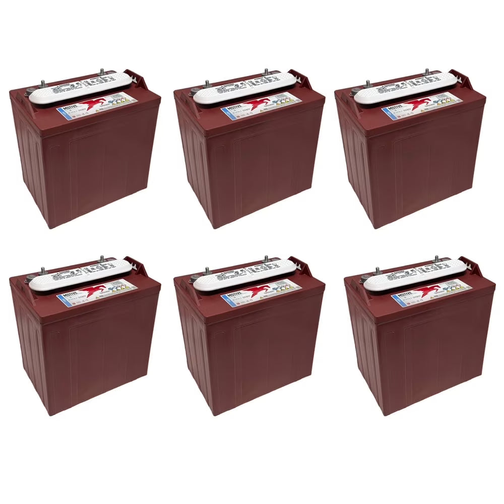 6-Pack 8V 170Ah Flooded Lead Acid GC2 Deep Cycle Batteries