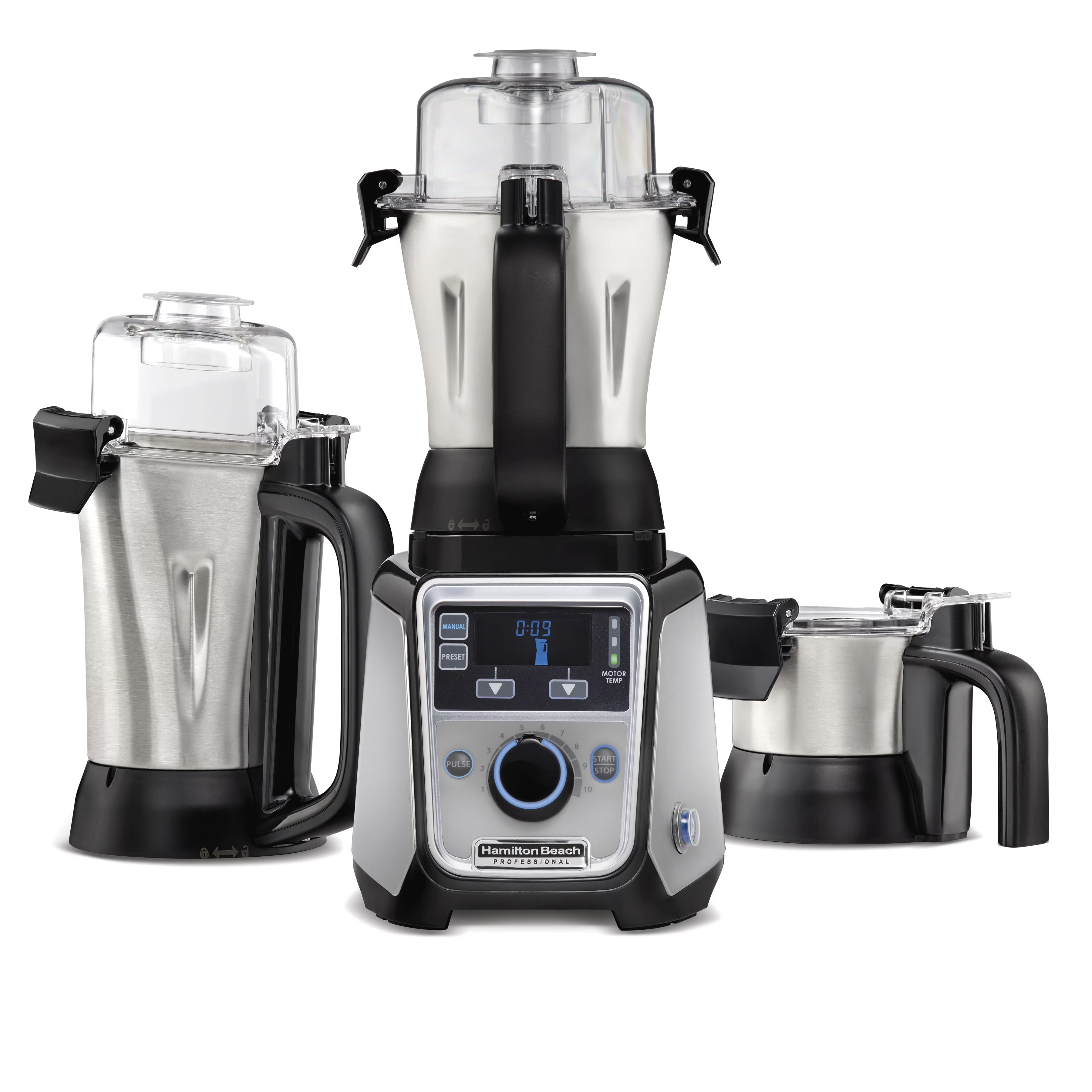 Professional 2.2 HP 120V Juicer Mixer Grinder w/ 3 Stainless Steel Jars, 1.5 Liters, Model 58770
