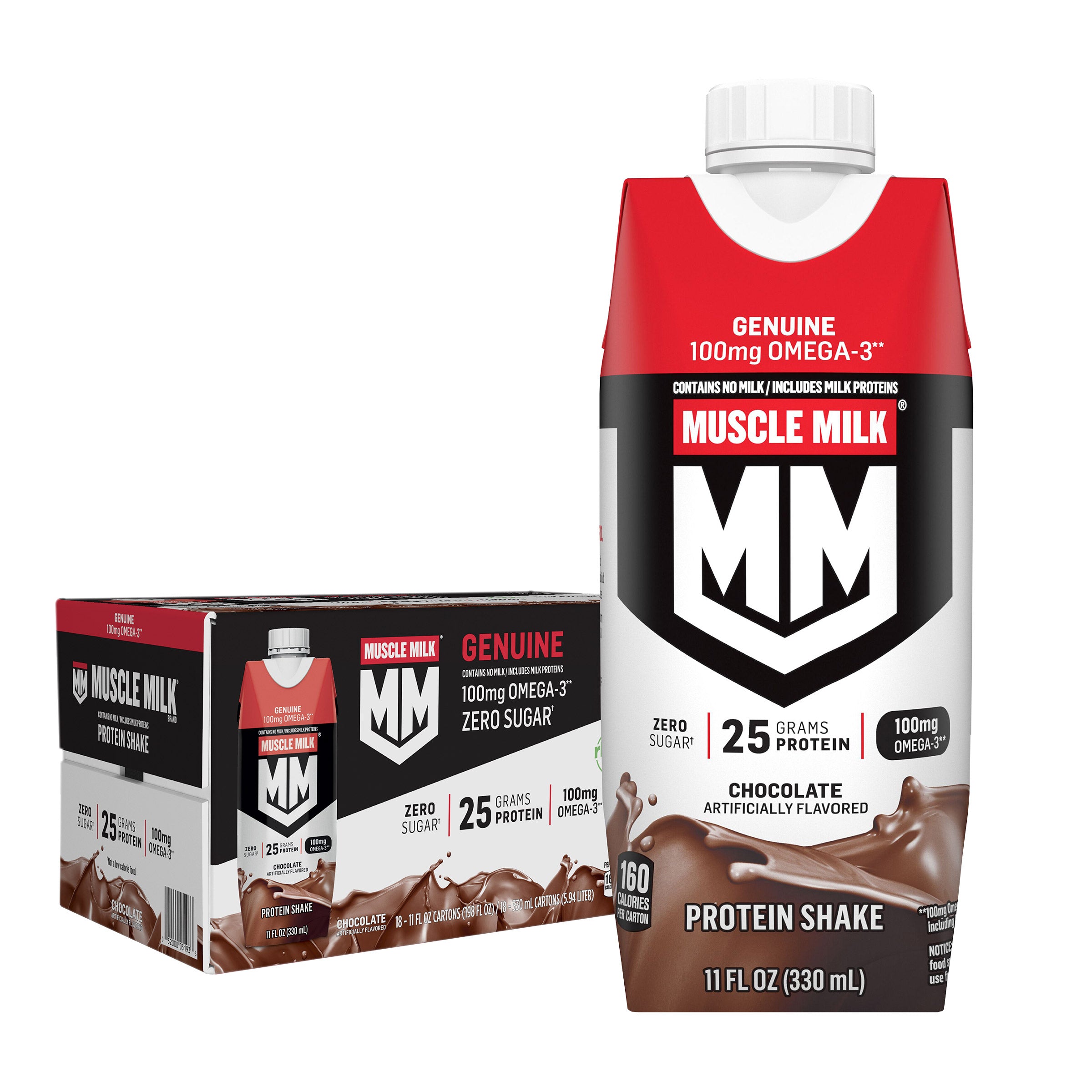 Chocolate Protein Shake, 11 fl oz, 18-Pk