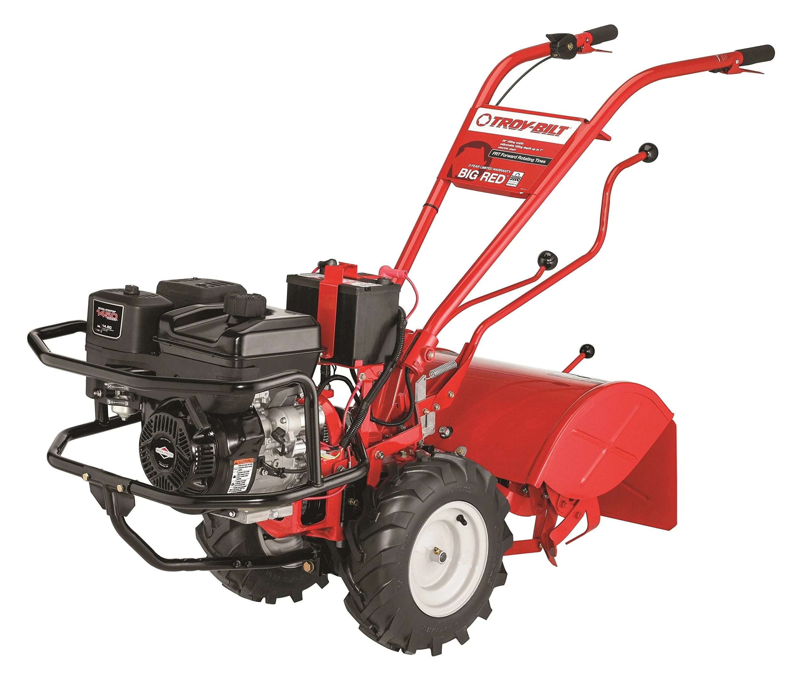 Restored Big Red Forward Rotating Rear Tine Tiller w/ Electric Start (Refurbished)