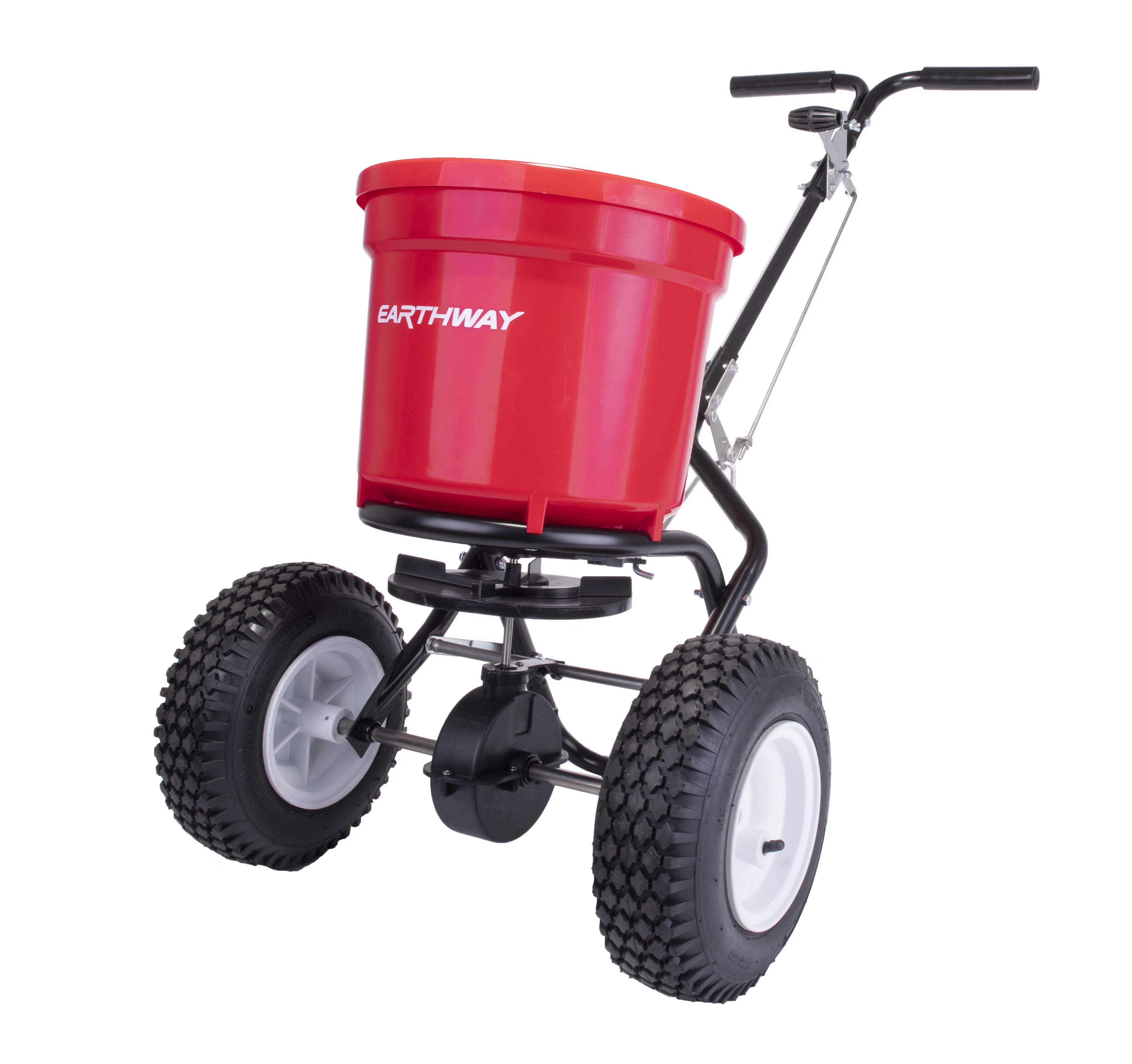 50lb Red Commercial Broadcast Lawn Fertilizer Spreader, 2150