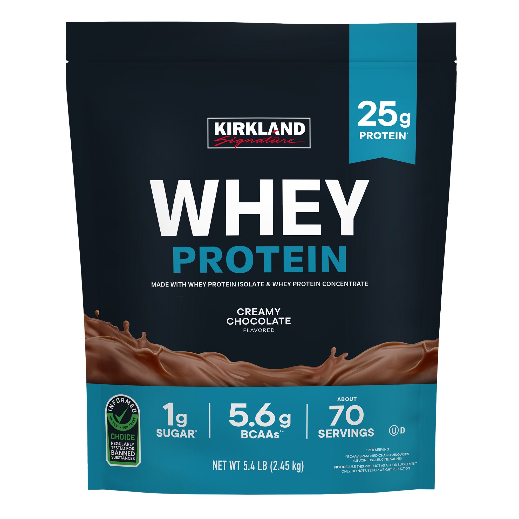 Whey Protein, Creamy Chocolate, 5.4 lb