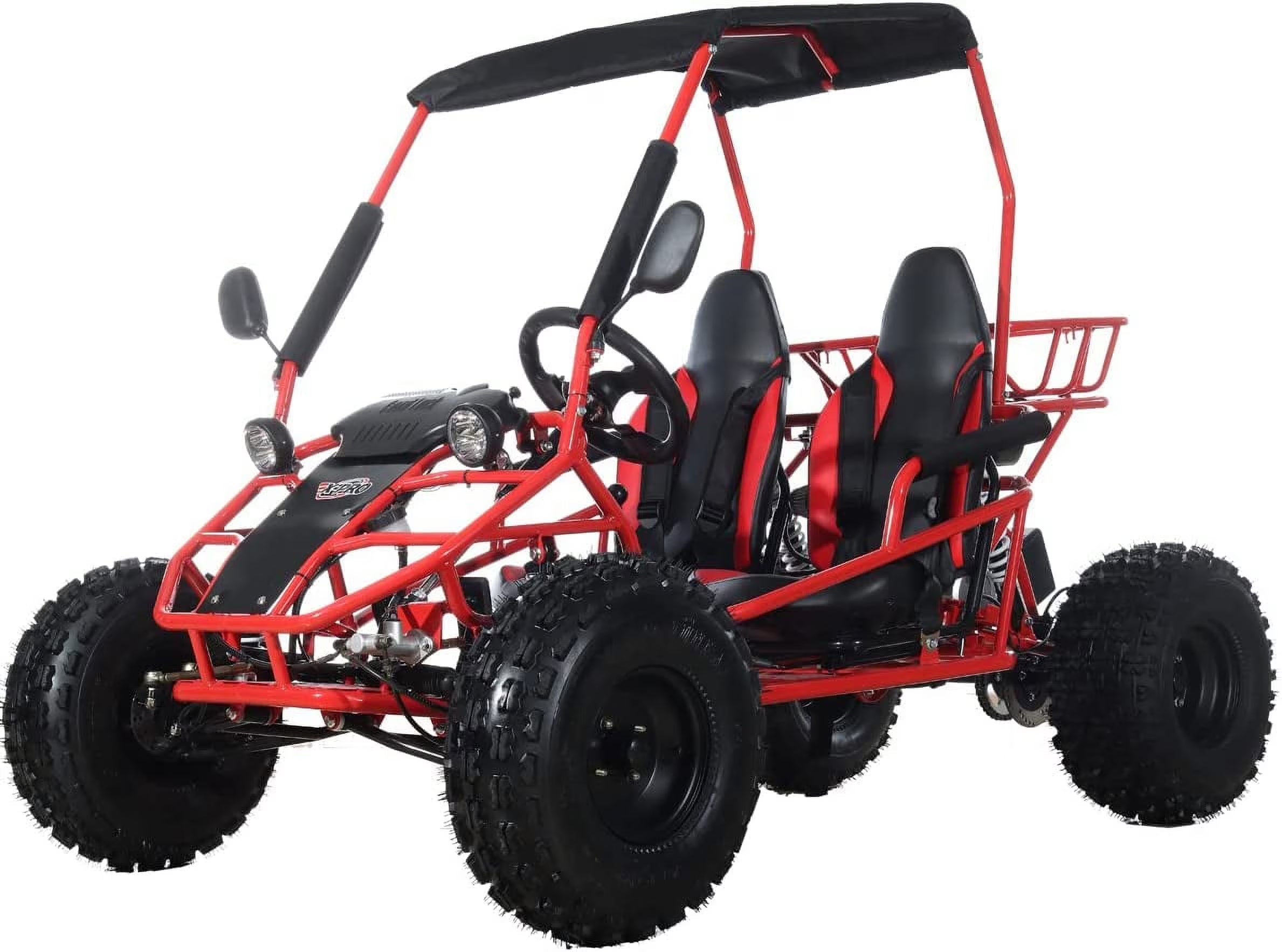 X-Pro New Rover 125cc Gas Powered Go Kart 3 Semi-Automatic Transmission w/Reverse Big 18"/19" Wheels