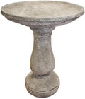 Oval 2-Piece Birdbath, Pre-Aged, 24" Tall