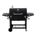 Heavy-duty extra-large black charcoal grill
