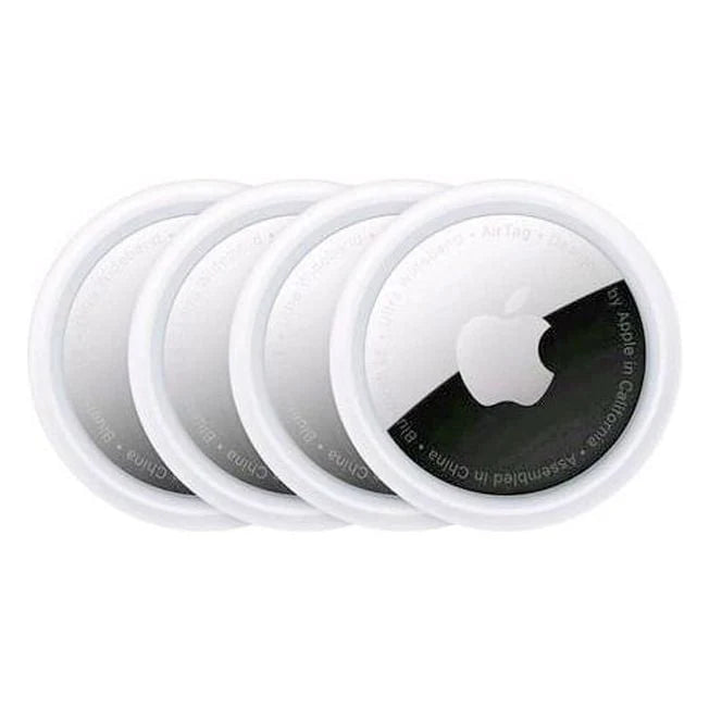4-Pack Bluetooth Tracker, Key Finder, Item Locator w/ Replaceable Battery
