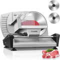 Electric Deli Food Slicer w/ 7.5" Removable Stainless Steel Blade, Cuts Meat, Cheese & Bread, Silver