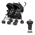Twin Umbrella Stroller, Lightweight w/ Canopy & Reclining Seats