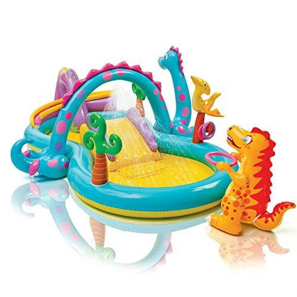 Dinoland Inflatable Play Center, 131" x 90" x 44", Ages 3+ (57135)