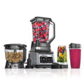 1400W Kitchen System with Auto IQ: 72oz Blender Pitcher, 64oz Processor Bowl, (2) 24oz To-Go Cups. 5 Functions for Smoothies, Chopping, Dough & More.