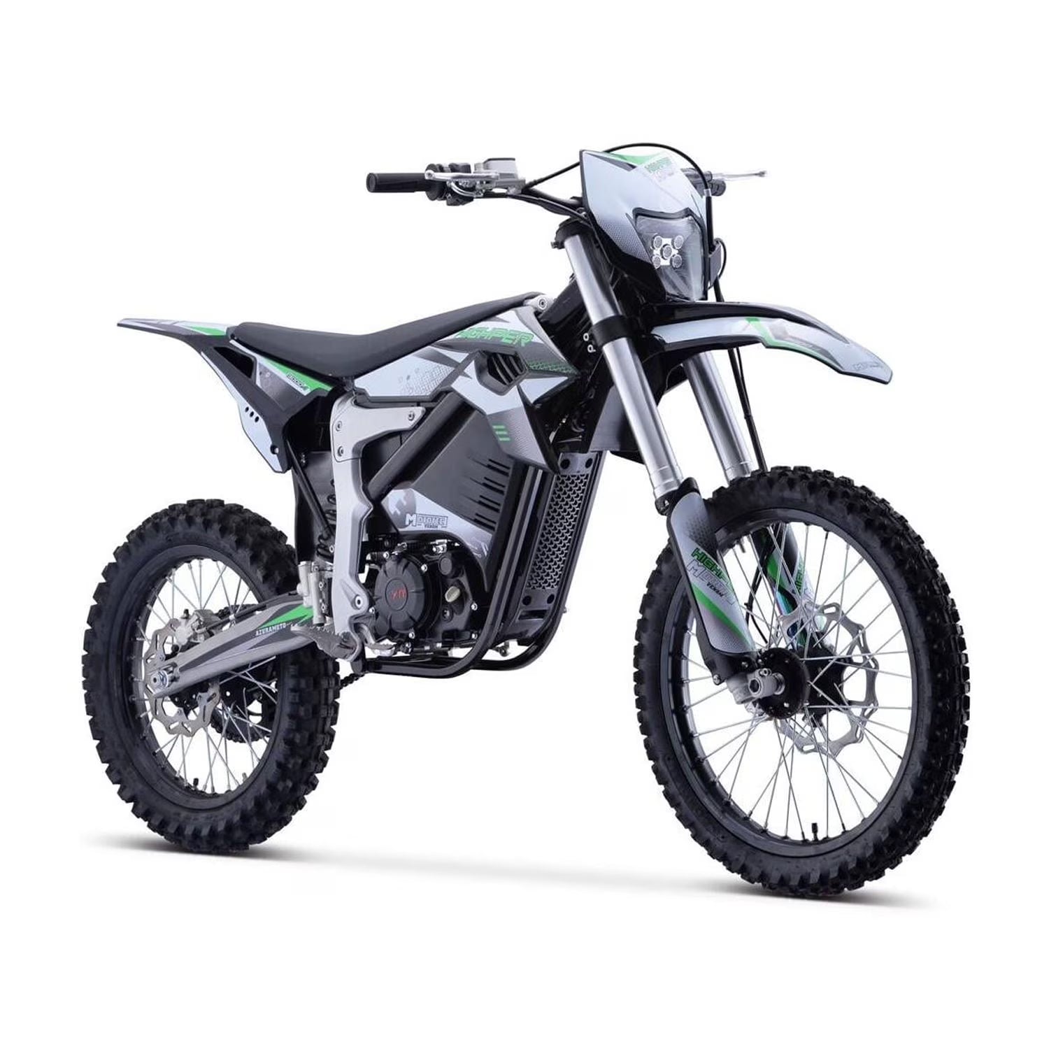 72V 12000W Electric Dirt Bike - White