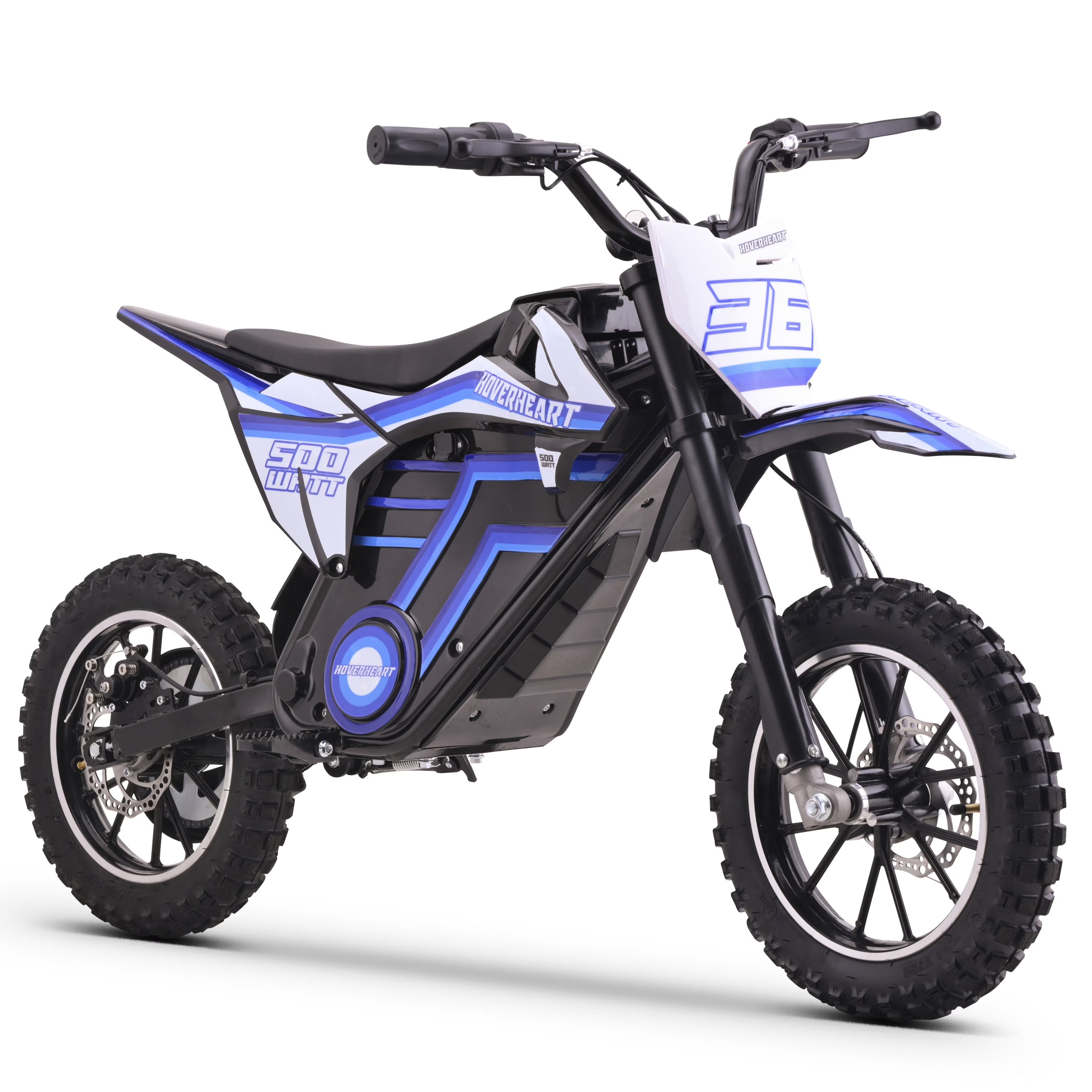 500W electric dirt bike for boys & girls ages 8-14, Blue