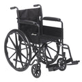 Wheelchair w/ Full Arms & Swing-Away Removable Footrest