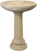 2-Piece Birdbath, 26" Tall, Desert Sand