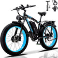 KETELES Electric Bike for Adults, Peak 4000W Dual Motor Ebike26" Fat Tire Electric Mountain bike, 48V 23AH Removable Battery UL 2849.
