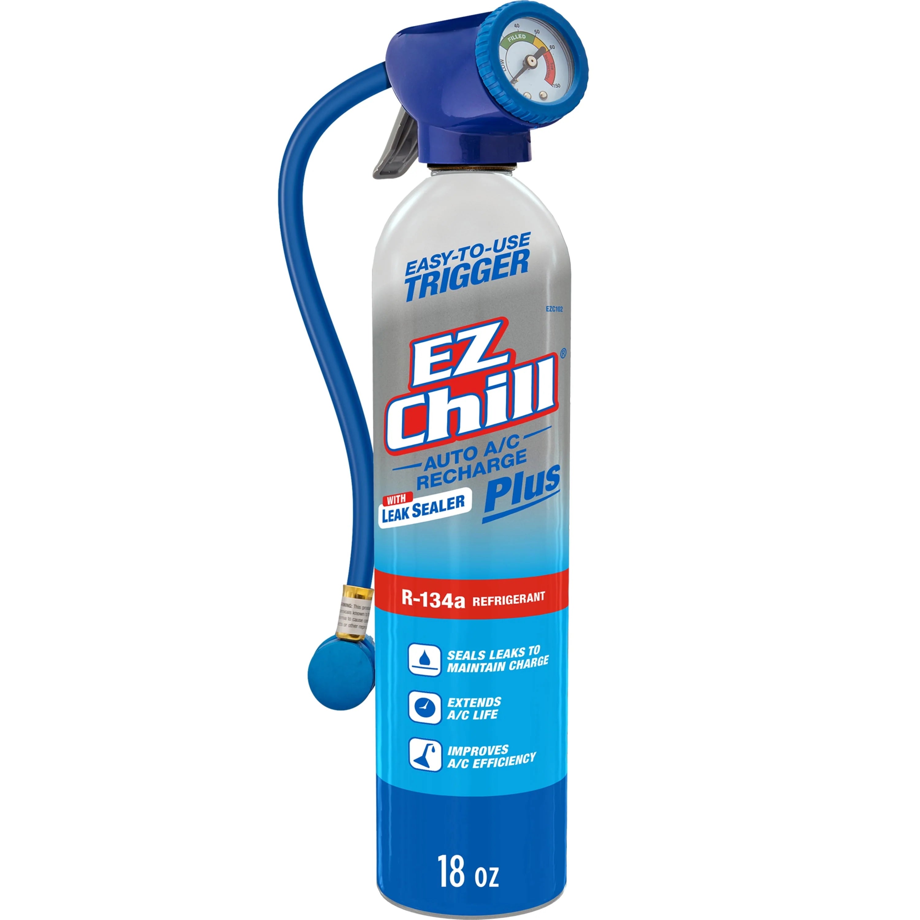 R-134a Auto AC Recharge Kit w/ Leak Sealer - 18 oz