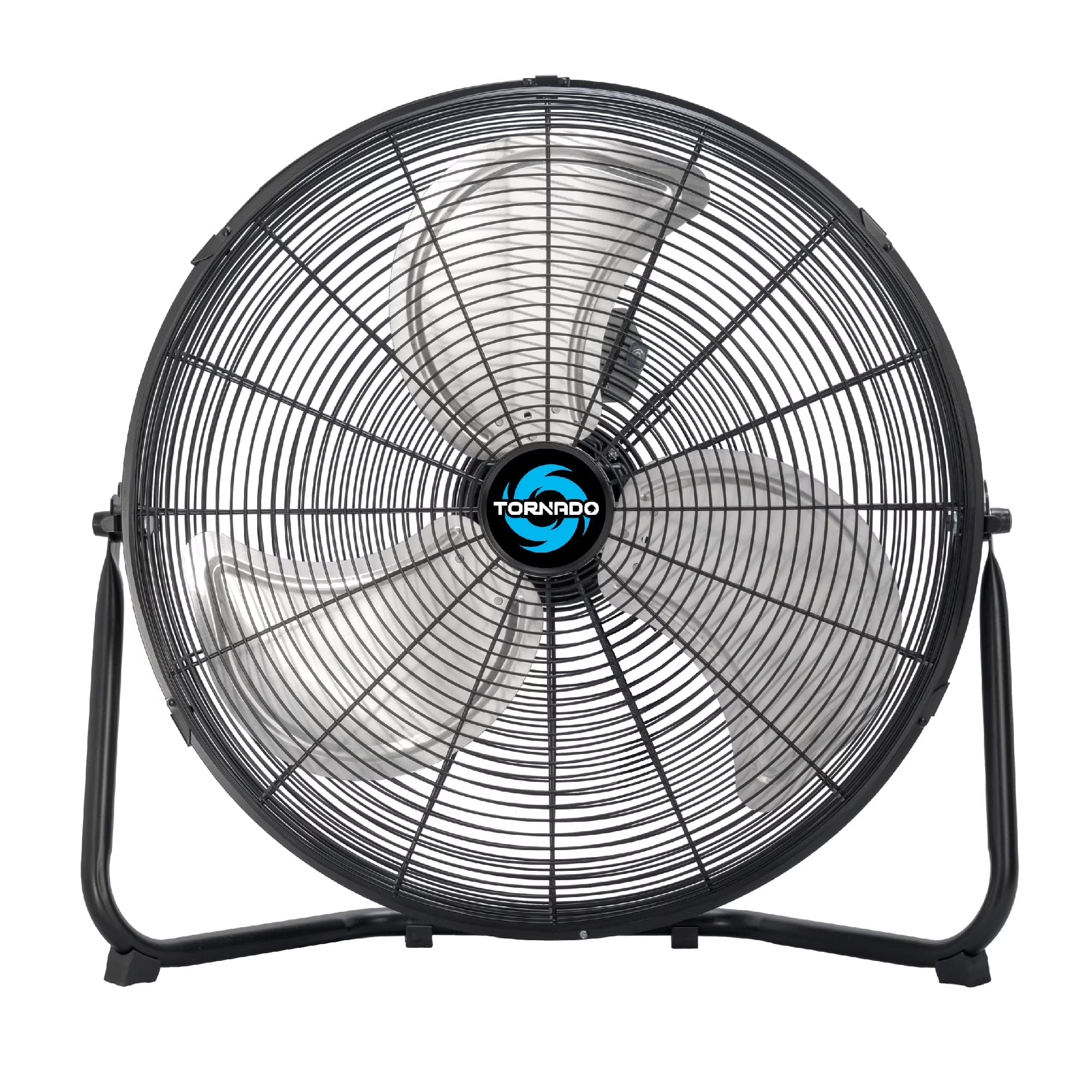 20" High Velocity Metal Floor Fan, 3-Speed, 120° Tilt, 6.0' Cord, UL Listed, Black for Industrial, Commercial & Home Use