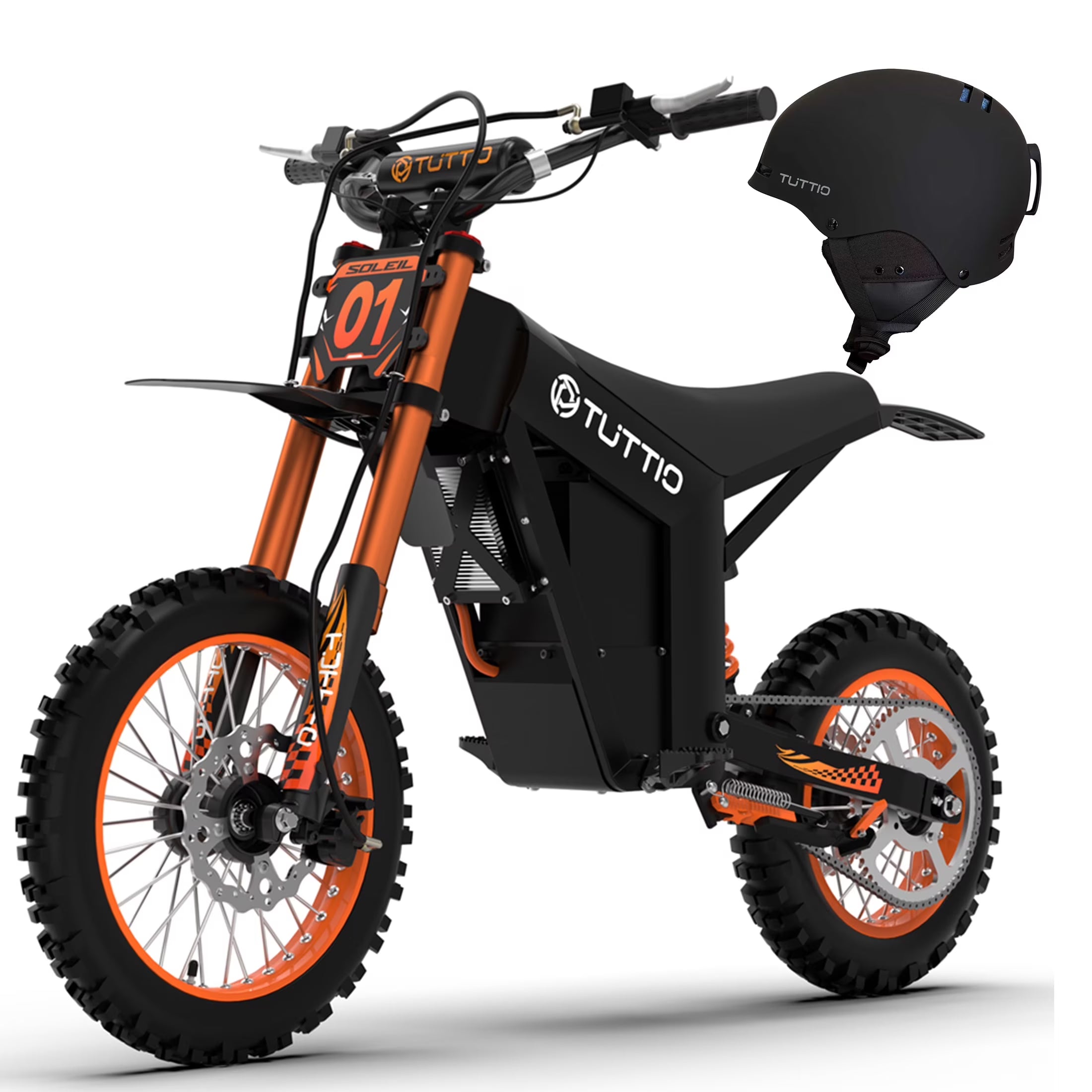 2000W 48V 21Ah Adult Electric Dirt Bike w/ Helmet, 37Mph Full Suspension Mountain E-Bike, 200Nm Torque All-Terrain Electric Motorcycle