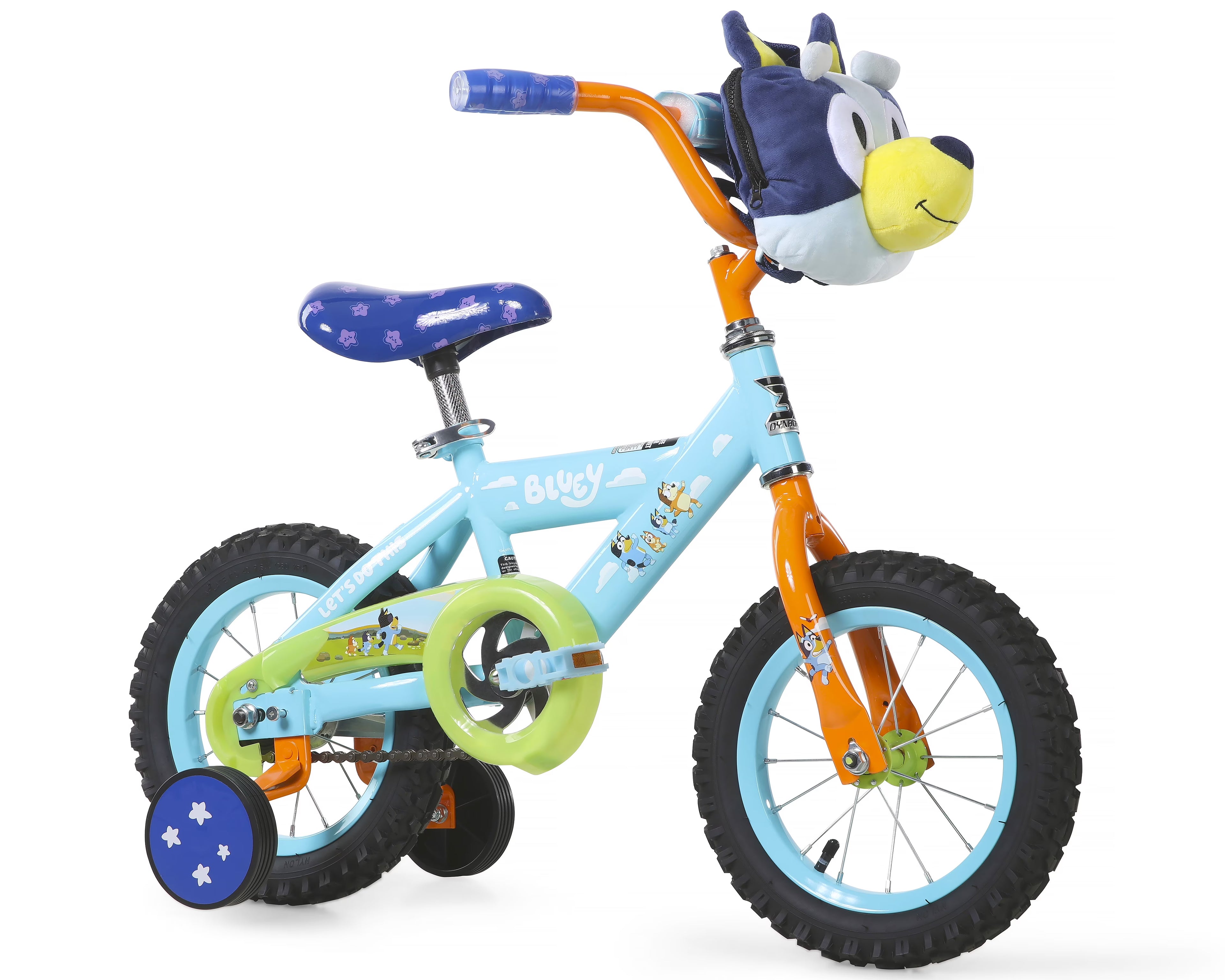 12" Kids BMX Bike w/ Training Wheels, Plush Bag, Steel Frame, Coaster Brake, Ages 3-5