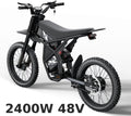 Ridingtimes GT73 Electric Motorbike 2400W 48V 18.2AH*2 Electric BIKE with 25" tires digital screen Carbon Steel,BLACK