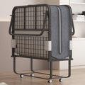 Folding Rollaway Bed w/ 4" Foam Mattress, 75" x 31", Lockable Wheels, Easy Assembly & Moving, Standard