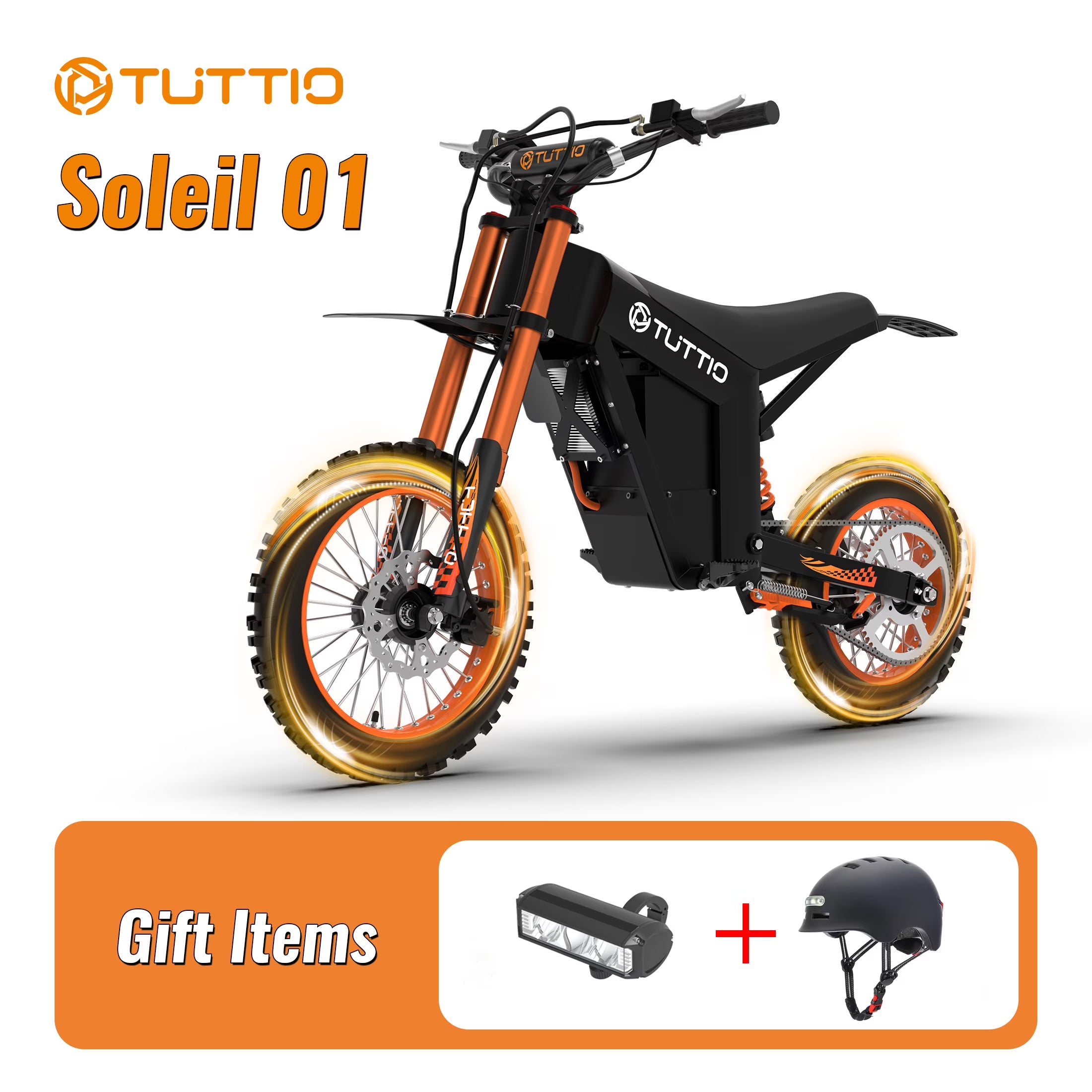 2000W Electric Dirt Bike for Adults, 48V 21AH 37MPH, Full Suspension Off-Road Motorcycle w/ 14" & 12" Tires