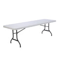 8-Foot Commercial Folding Table, White Granite (22980)