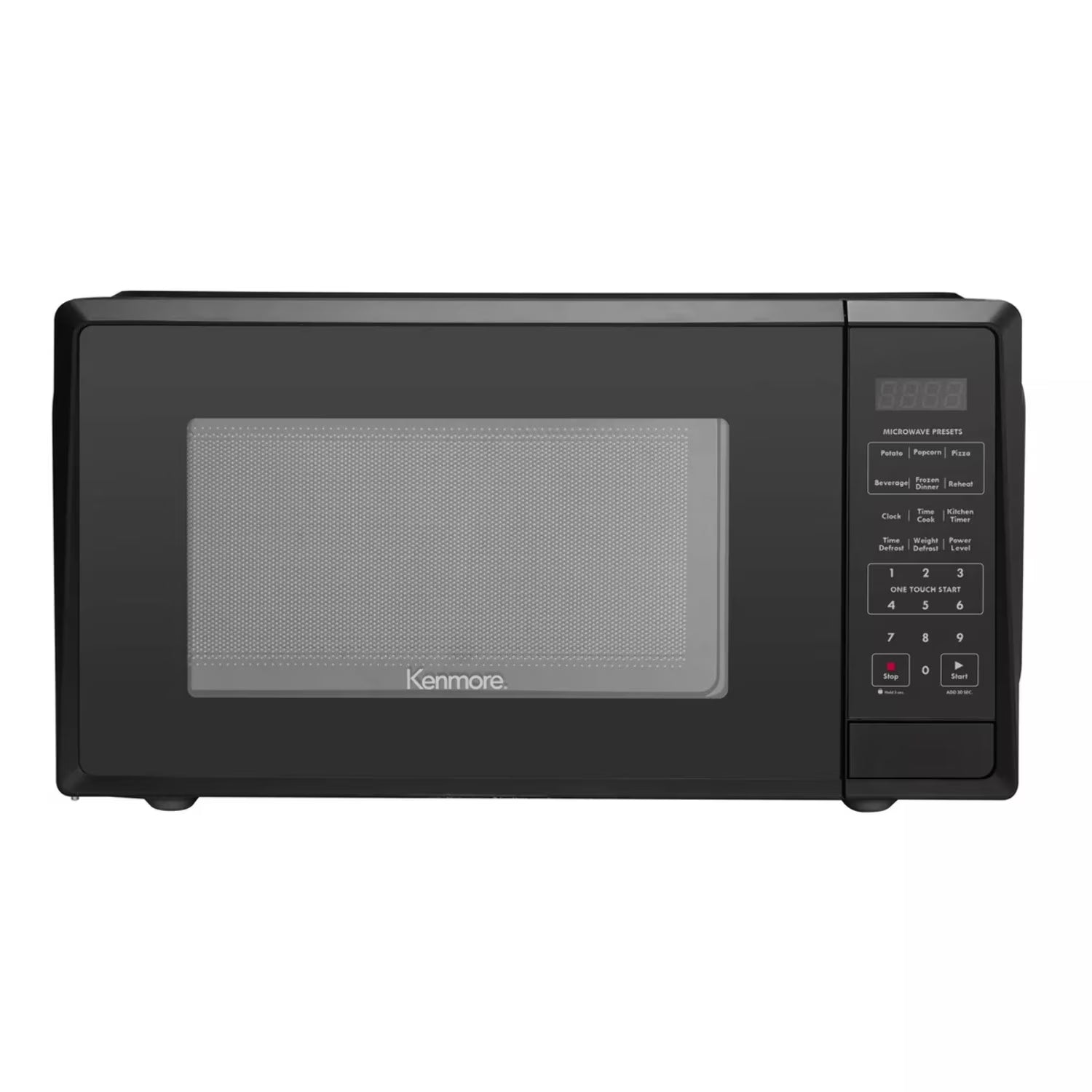 1.1 cu-ft Black Microwave
