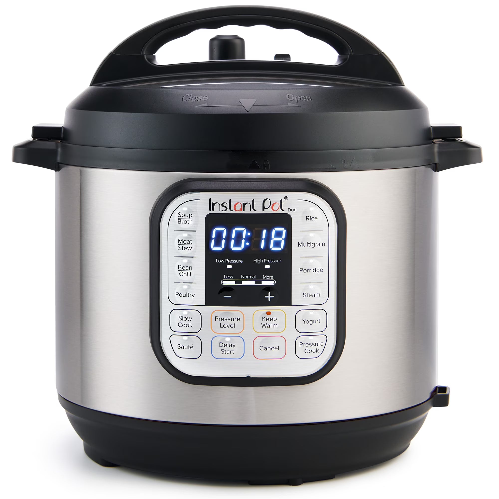 6Qt 7-in-1 Multi-Cooker: Pressure Cook, Slow Cook, & More, Stainless Steel