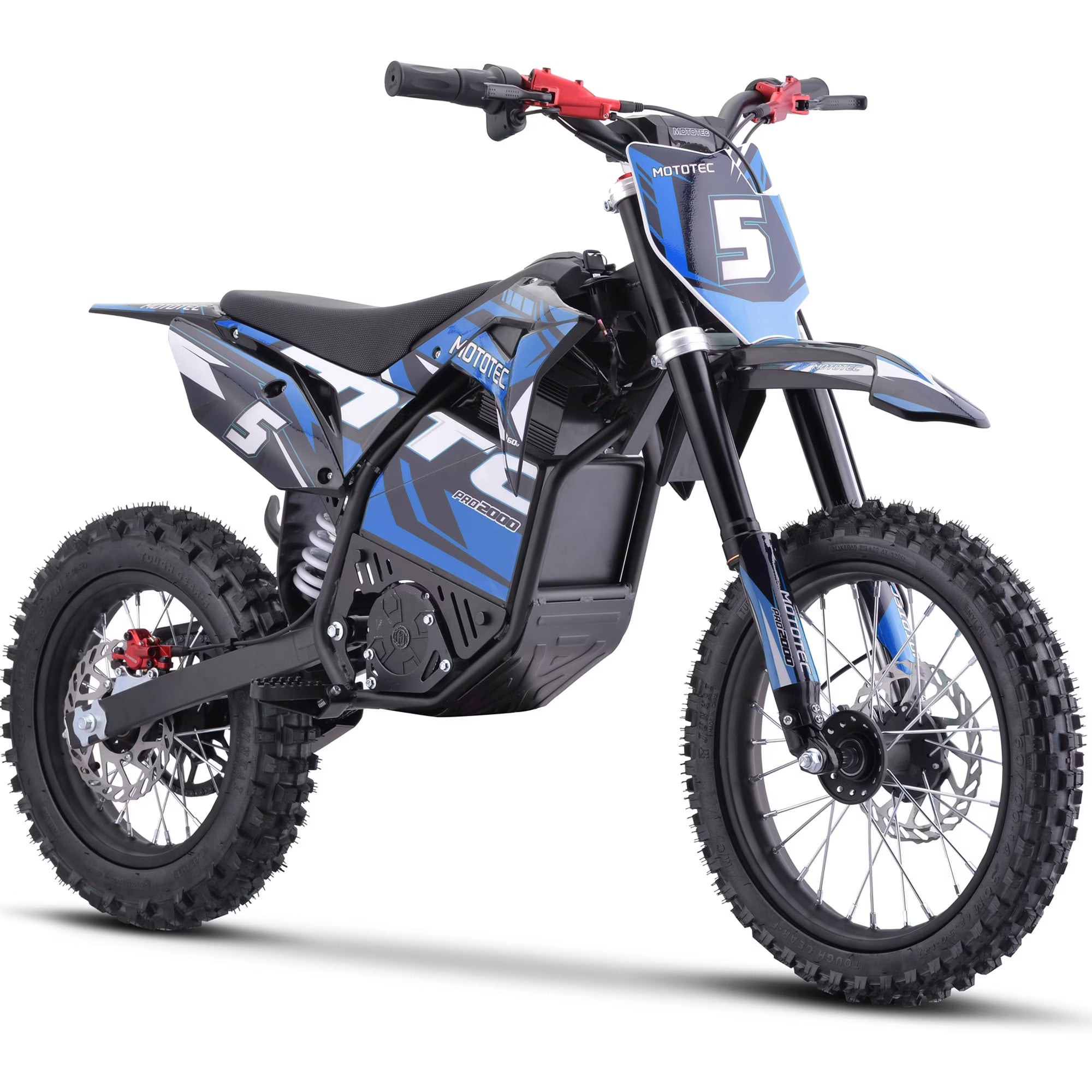60V Pro Electric Dirt Bike 2000W Lithium Blue