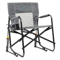 Oversized Foldable Rocking Camp Chair - Freestyle Rocker XL, Pewter