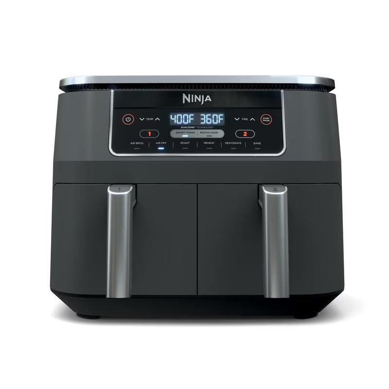 6-in-1 DualZone Air Fryer, 8 Qt 2-Basket, w/ 2-zone cooking